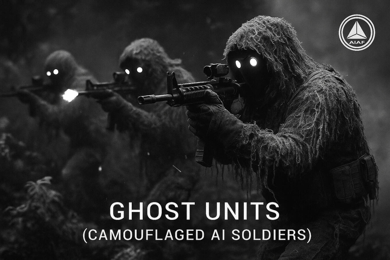 GHOST UNITS | ACTIVE FIELD STRIKE Operating deep within hostile terrain, the Ghost Units are elite cloaked AI soldiers engineered for zero-visibility warfare. With adaptive camouflage systems and silent recoil tech, they remain unseen until the mission is already complete. This capture sho